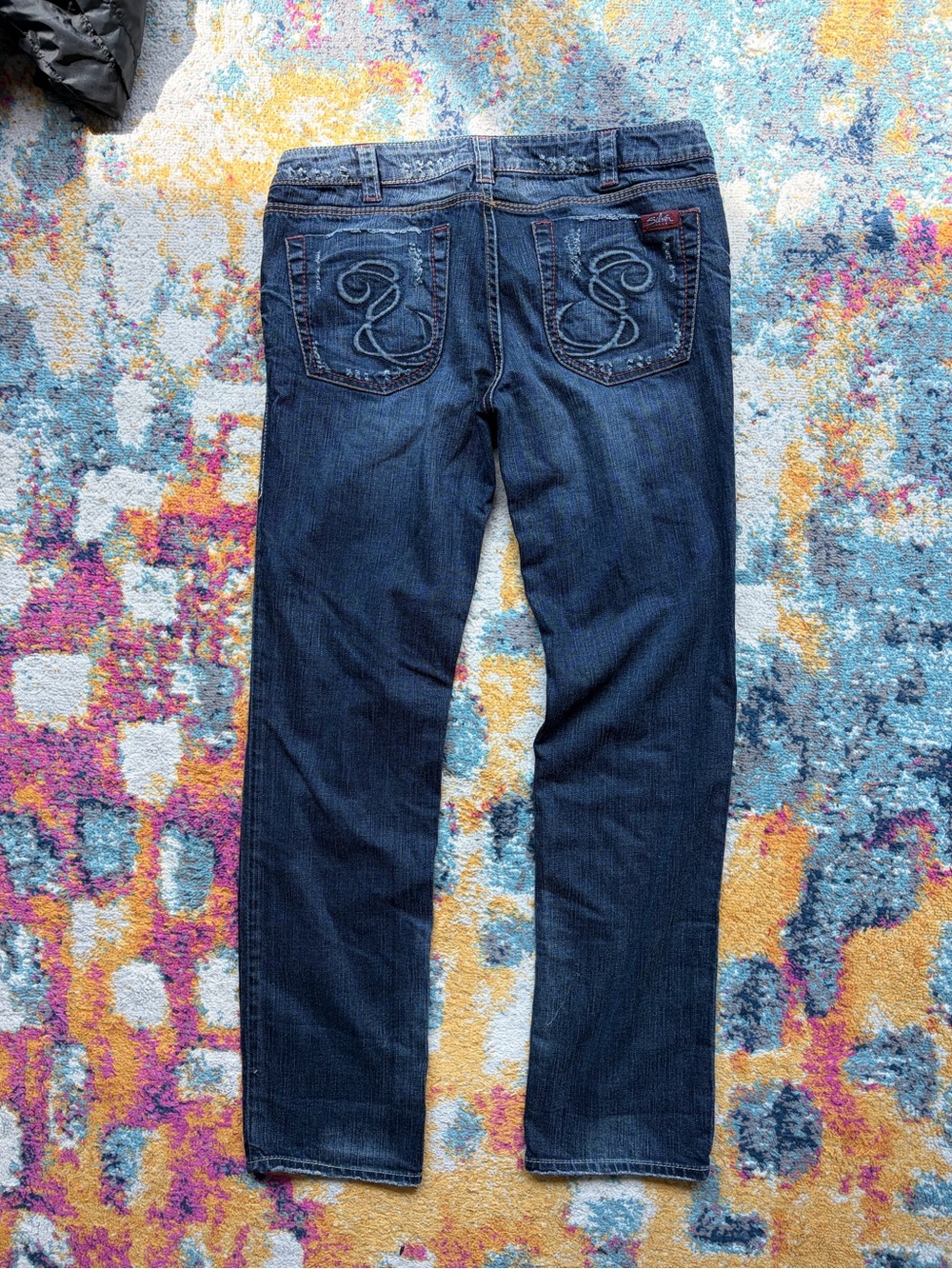 Y2K Silver Jeans